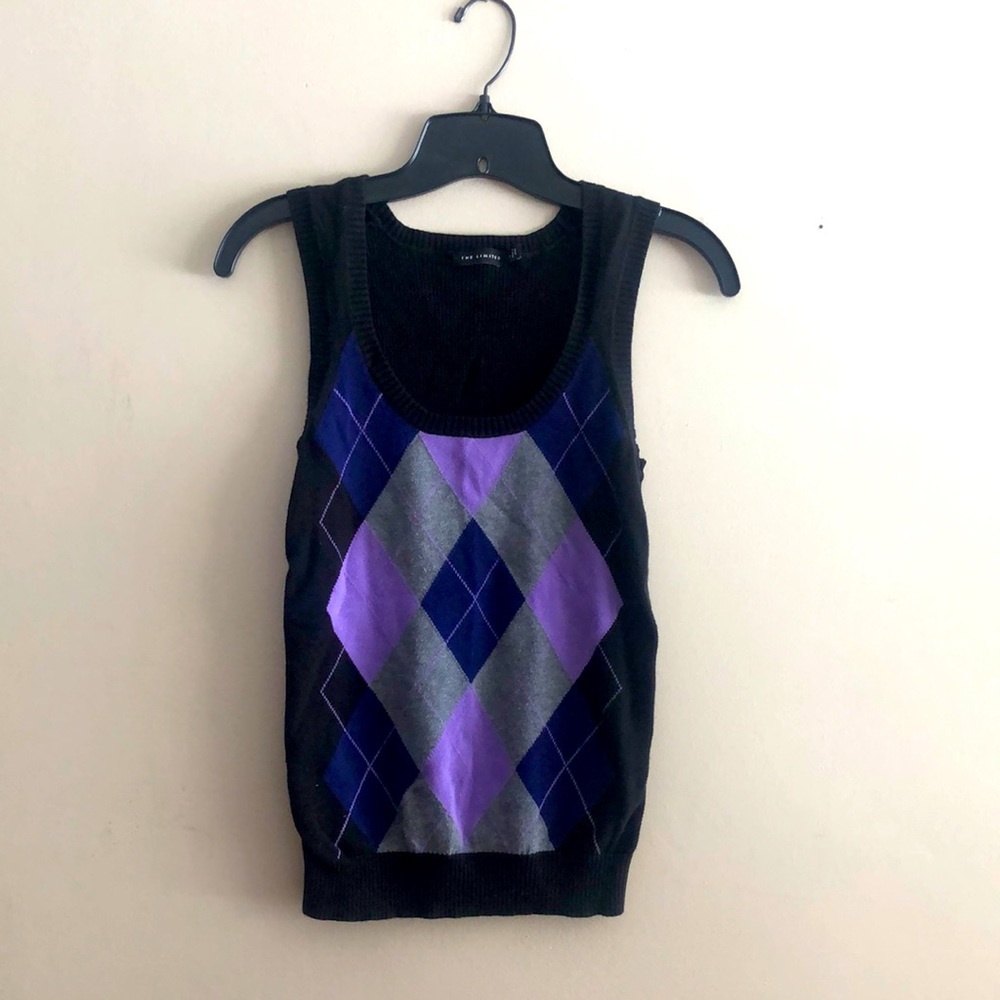 The Limited argyle sweater vest